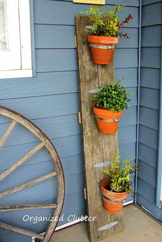 Fence Board Planted Pot Holder