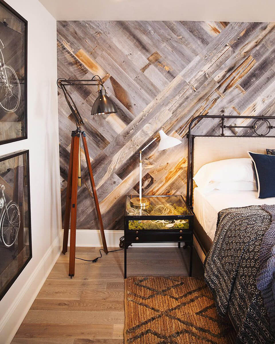 Hipster Vibes Criss-Cross Wood Wall