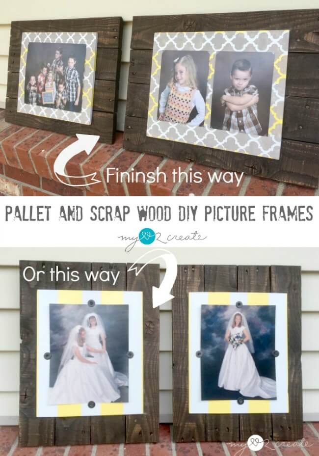 Scrap Wood Picture Frames