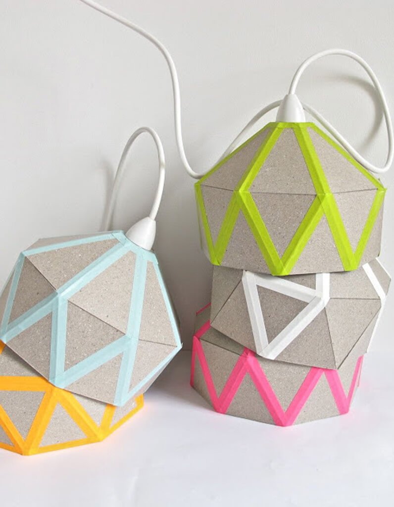 Geometric Fun Patio Style Lantern Lampshades