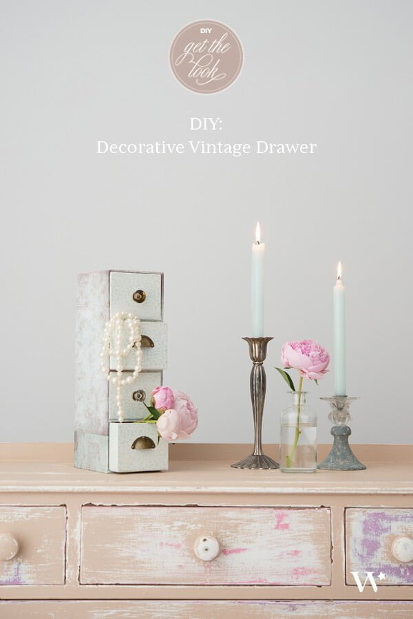 Hidden Gems DIY Vintage Drawer Holder