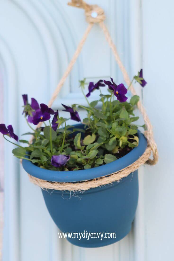 Super Simple Hanging Planter Project