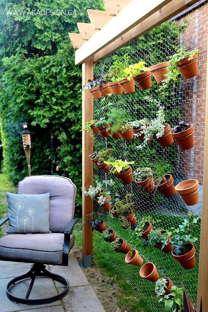 Flowering Hen House Chicken Wire Display