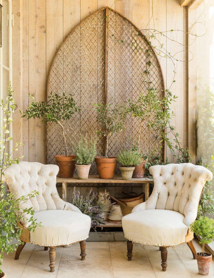 Secret Garden Rustic Porch Setting