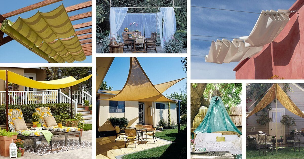 Featured image for “22 Easy DIY Sun Shade Ideas for your Backyard or Patio”