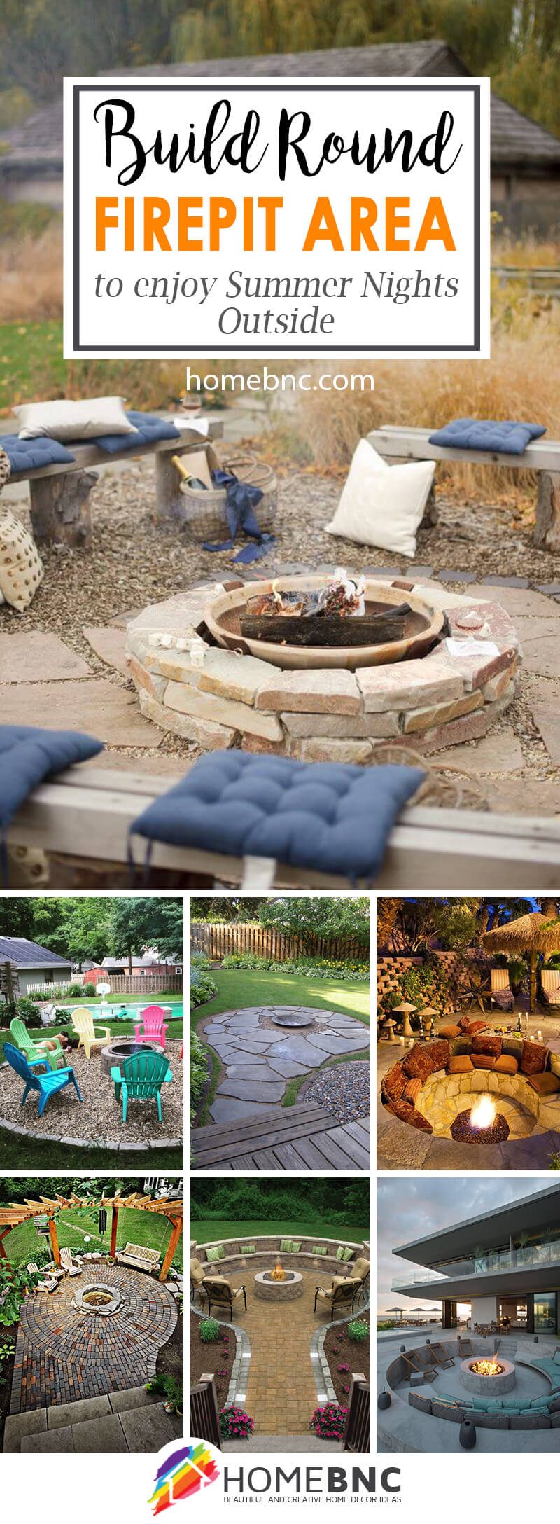 Round Firepit Area Decor Ideas