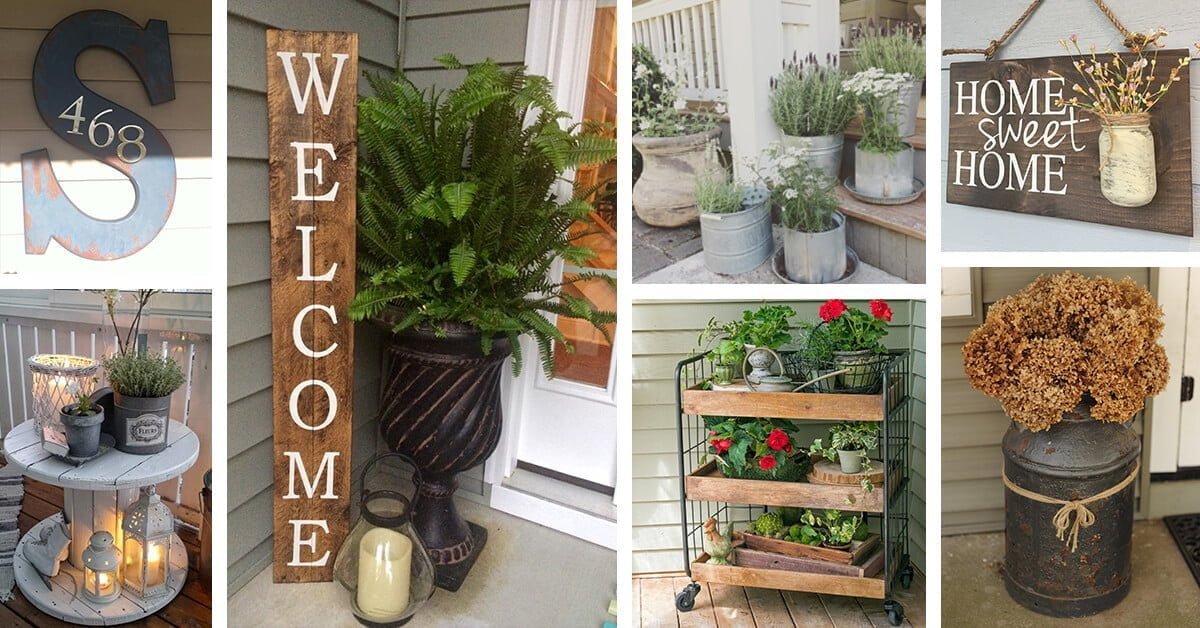 Featured image for “73 Rustic Farmhouse Porch Decor Ideas to Show Off This Season”