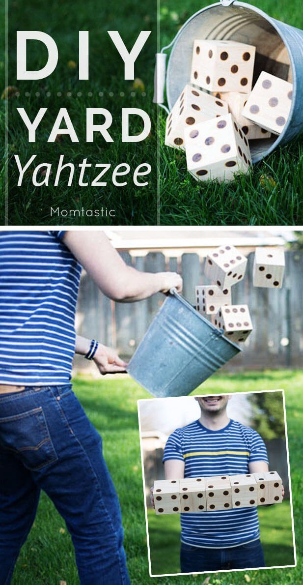 DIY Giant Dice Backyard Yahtzee