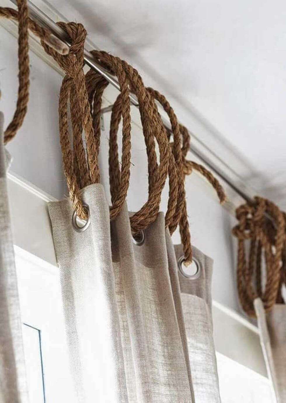 Unique Ideas for Hanging Curtains with Rope