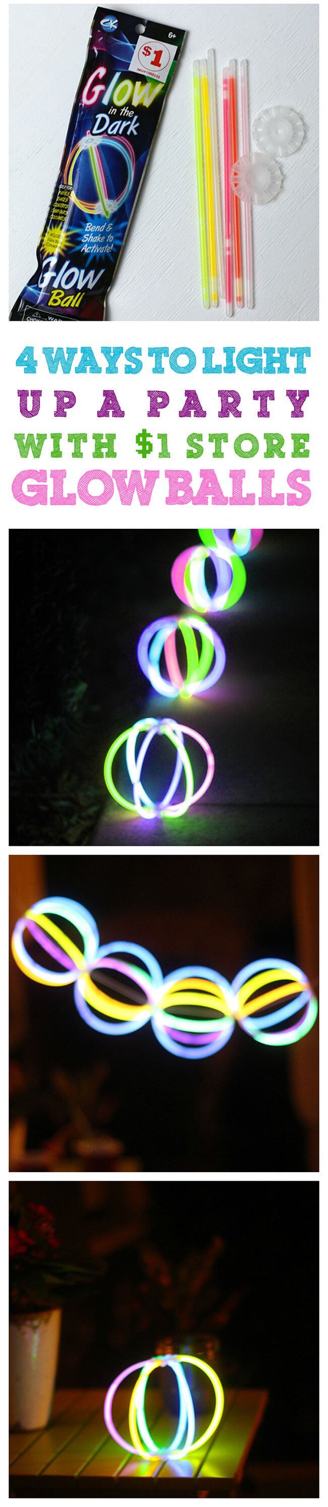 String Together Some Glow Balls Using Glow Sticks