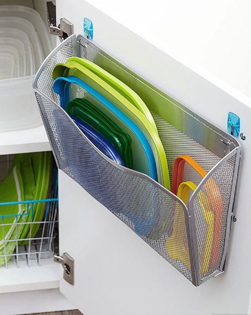 A Storage Container Lid Organizer