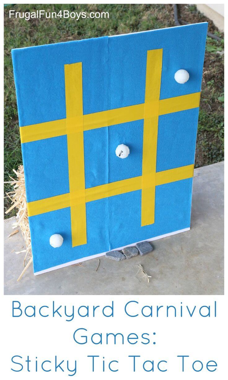 Inexpensive Sticky DIY Tic-Tac-Toe Board