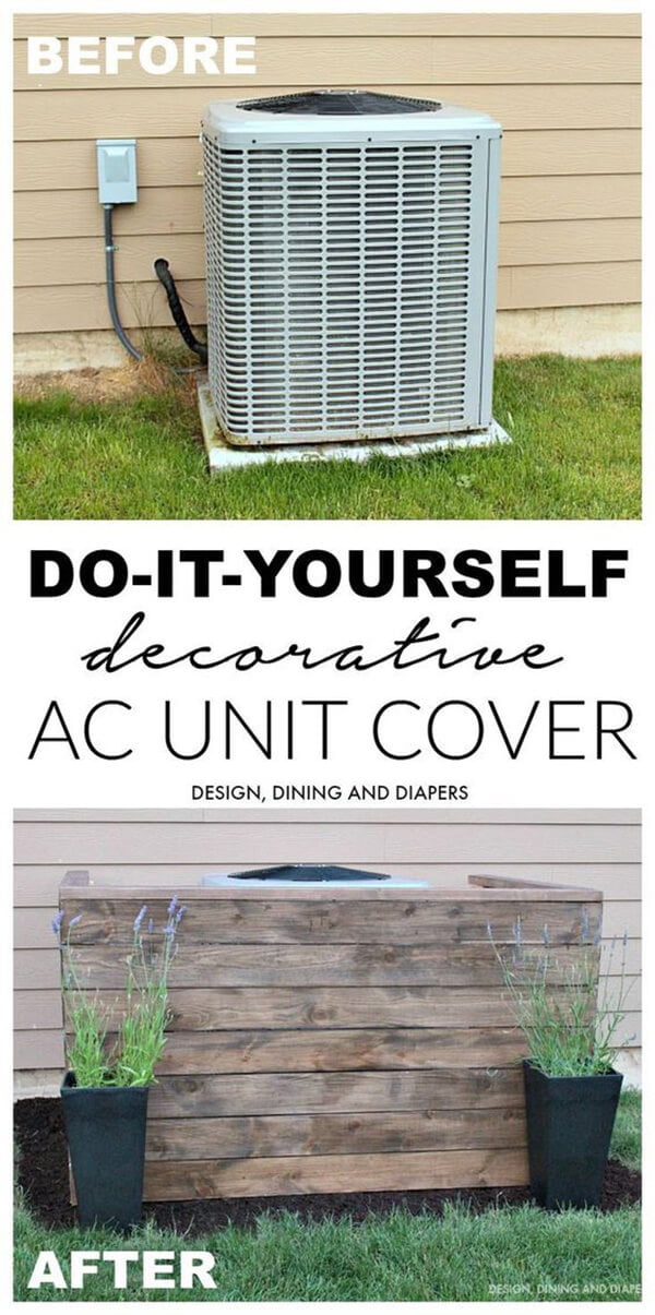 Decorative Air Conditioning Unit Cover