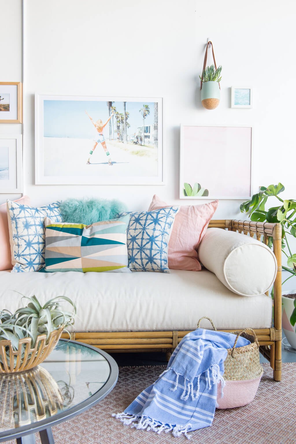 Soft and Subtle Bamboo Seating Area