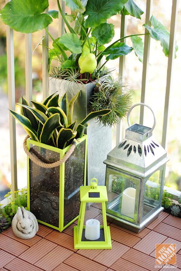 Garden Lanterns go From Night to Day Décor