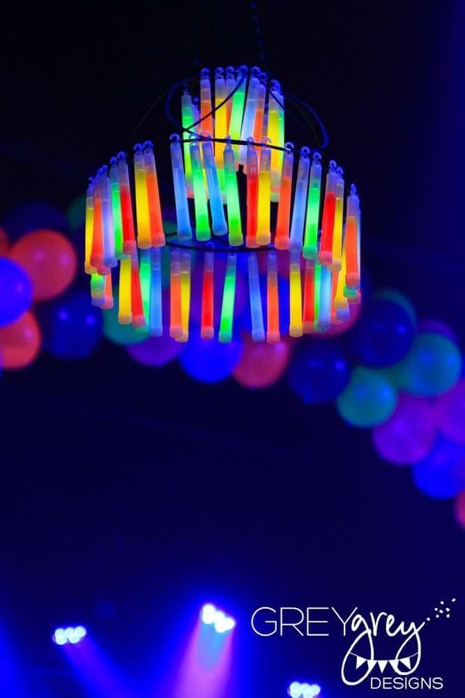 Create a Glow Stick Chandelier or Two for Seriously Trippy Lighting