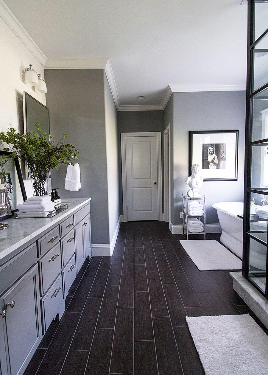 Formal with a Masculine Touch Bathroom