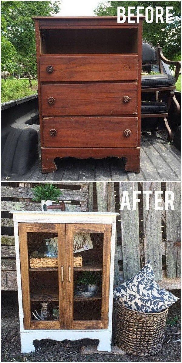 Century Dash Glass Paneled Cabinet