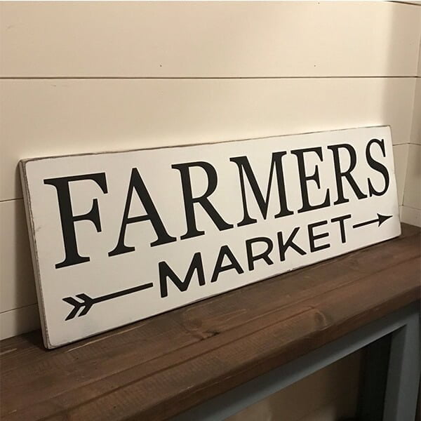 Farmers Market Rustic Sign