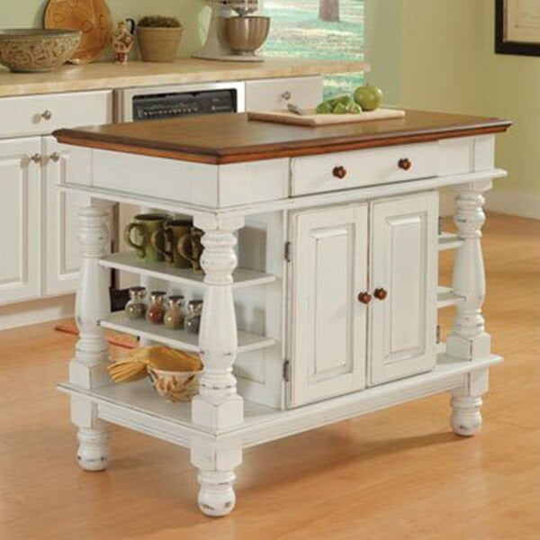 Americana Antique Kitchen Island