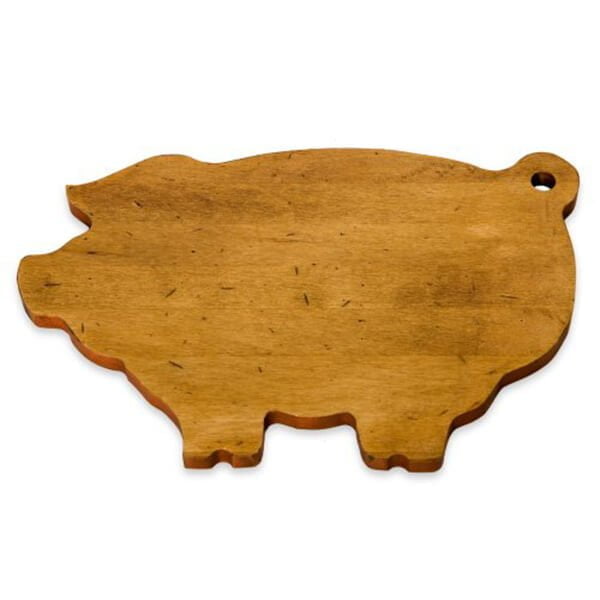 Pig-Shaped Wood Cutting Board