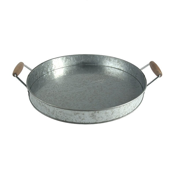 Galvanized Metal Party Serving Tray