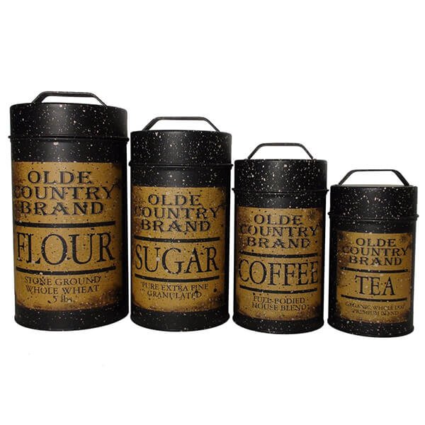 Olde Country Food Safe Canisters