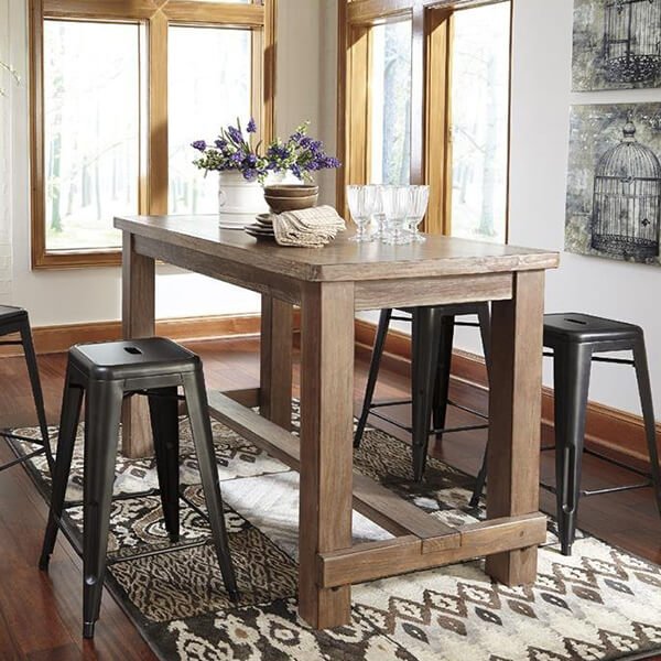 Light Brown Dining Room Table