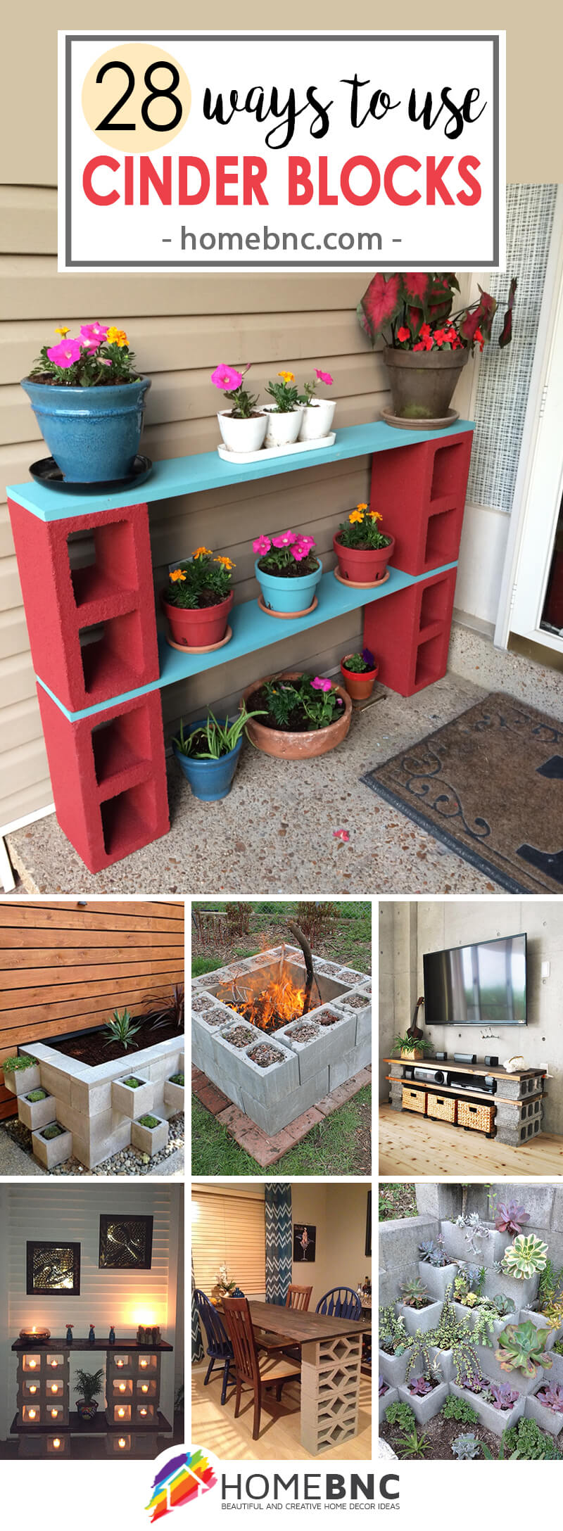 Cinder Block Using Decor Ideas