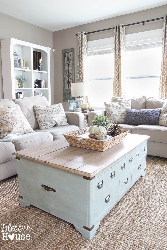 Soft Subtle Blues Add Depth to a Neutral Palette