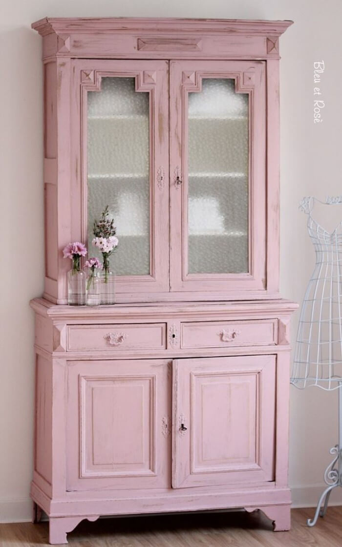 Pantry Pink Refurbished Cabinet