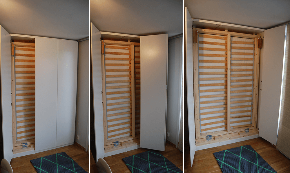 Double Murphy Bed Encased in a Closet