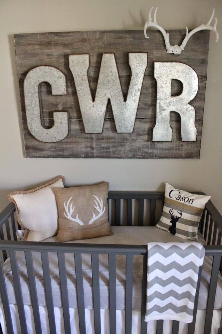 Monogrammed Wall Art Gets a Bold Update