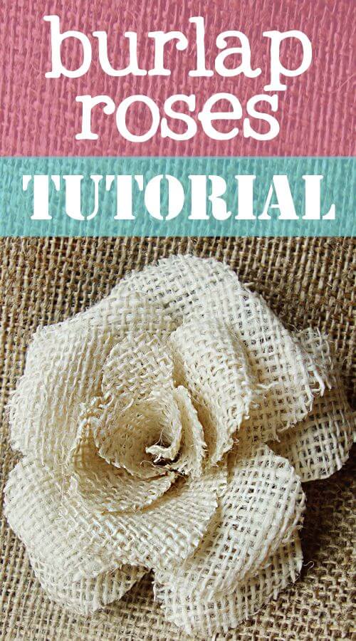 Farmer's Posey Handmade Burlap Rose