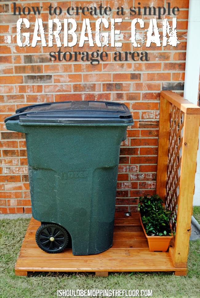 Hide Your Bin Behind a Lovely Lattice Fence