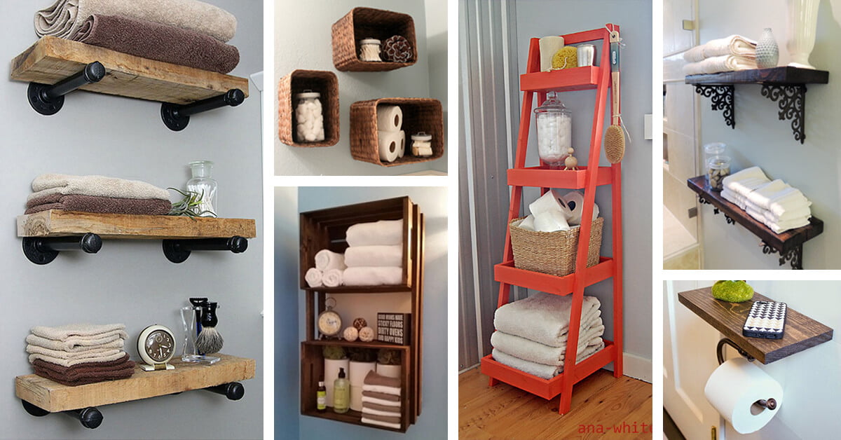 Featured image for “25+ Brilliant DIY Bathroom Shelf Ideas Sure To Redefine Savvy Storage”