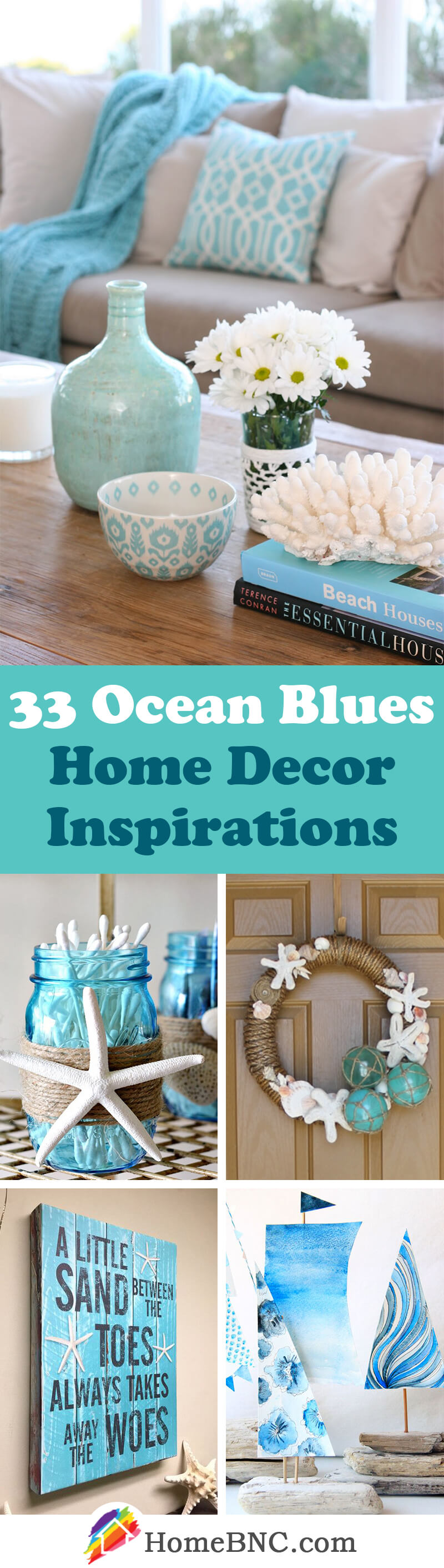 Ocean Blues Home Decor Inspiration Projects