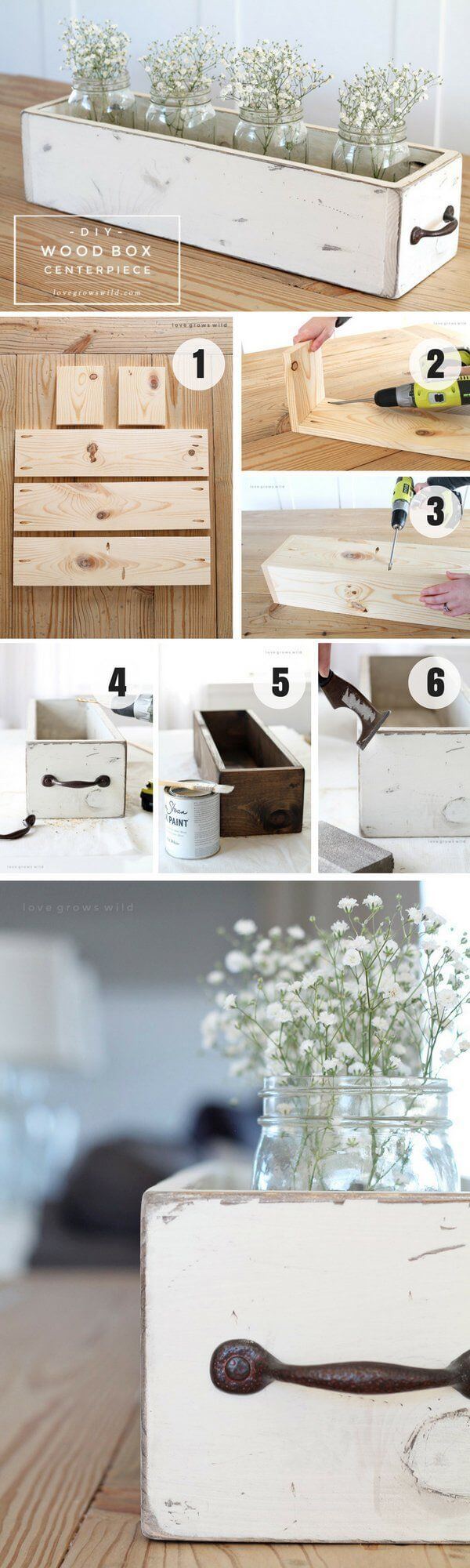 Drawer Transformed into Centerpiece Container