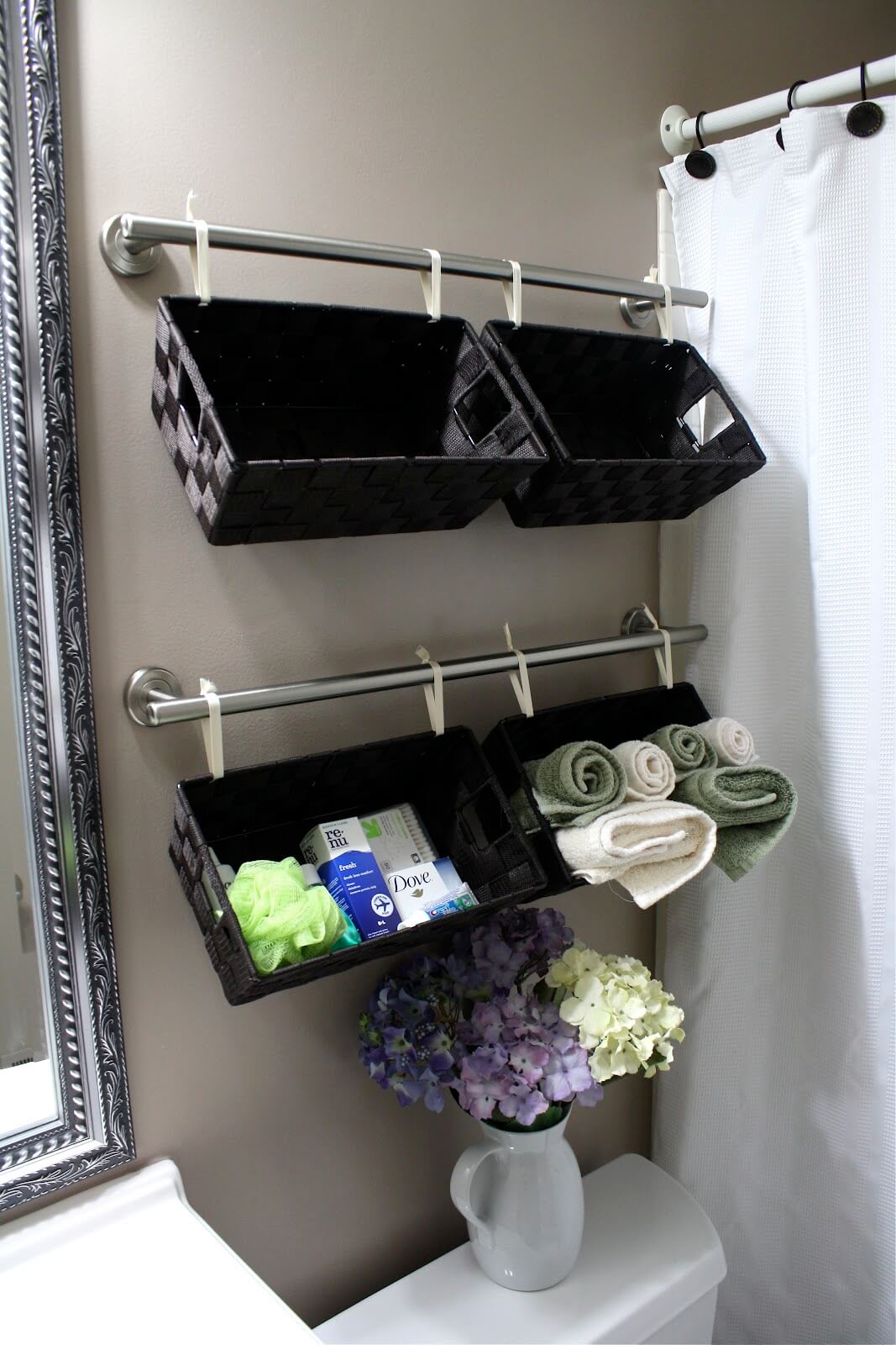 Above The Toilet Bathroom Storage Baskets