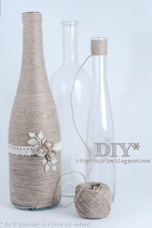 DIY Wine Bottle Party Favors