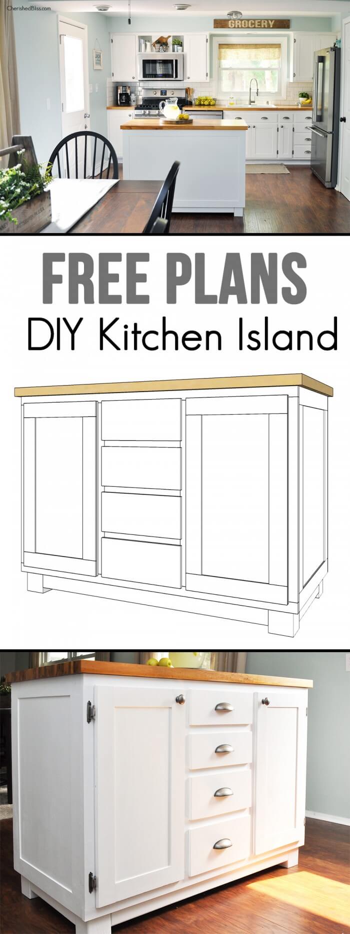 Find Free Kitchen Island Tutorials Online