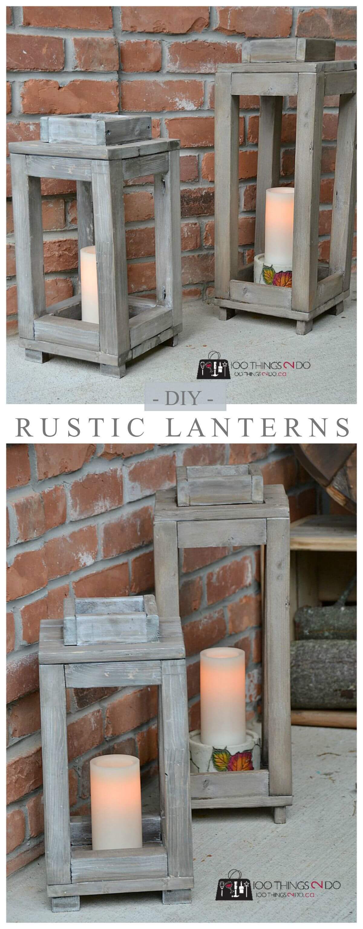 Wood Lanterns for Inside and Out