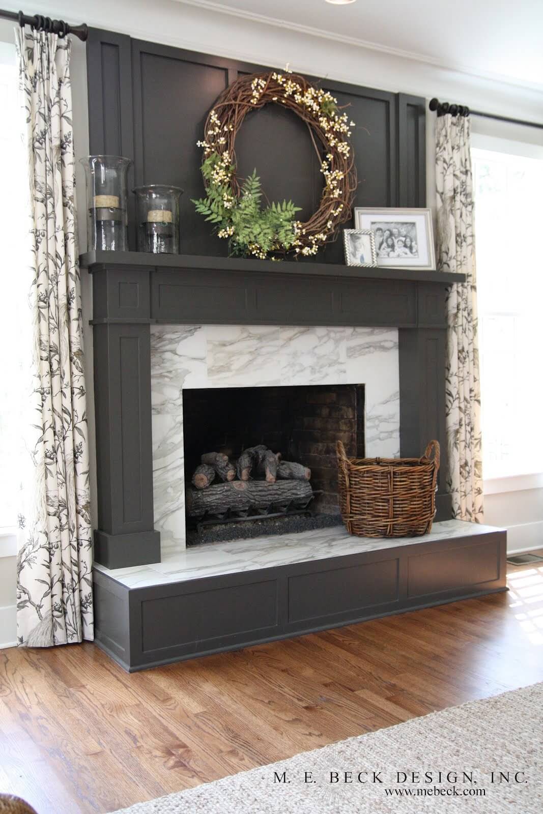 Marble Surround and Dark Grey Anchor Space