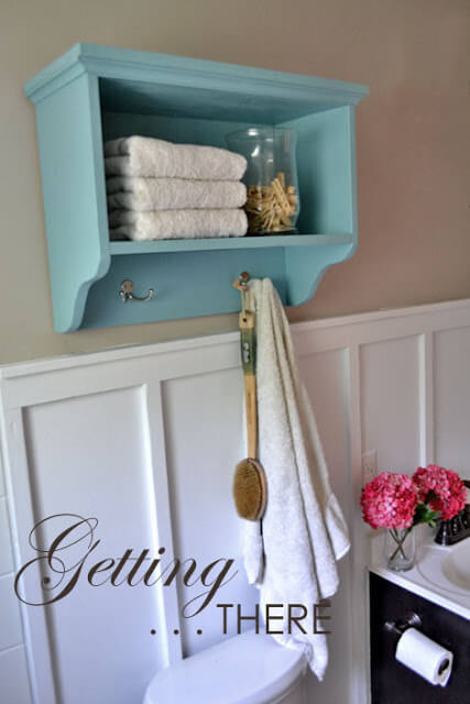 Bathroom Shelf and Towel Rack