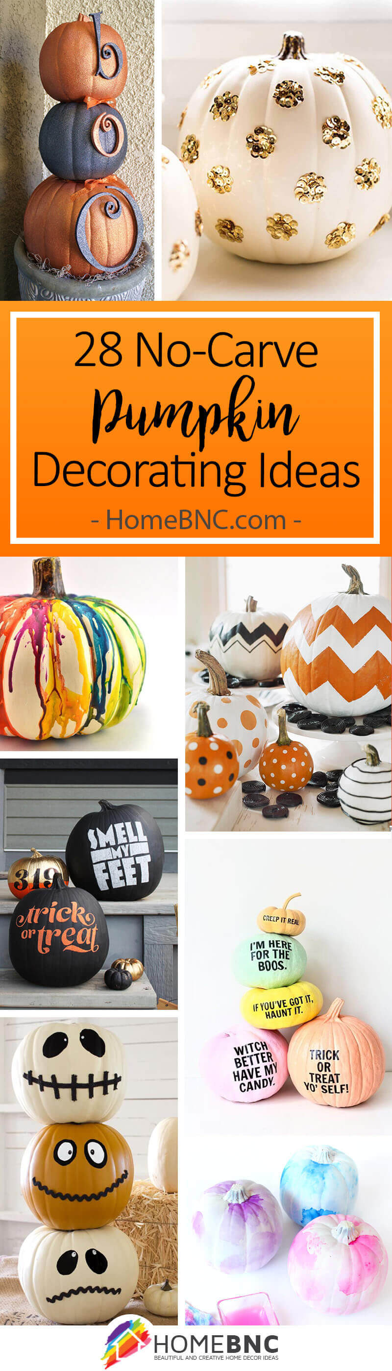 No Carve Pumpkin Decorating Ideas