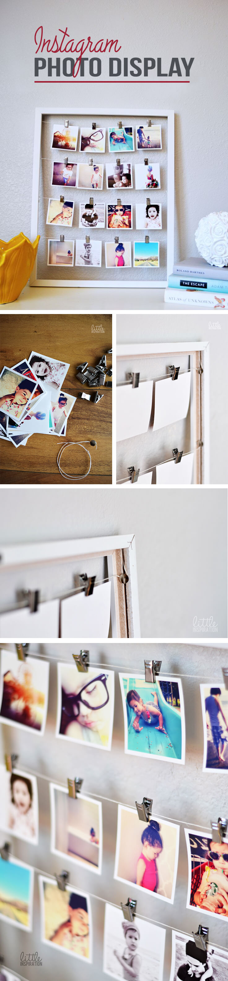 Instagram Photo Display DIY Cozy Bedroom Project