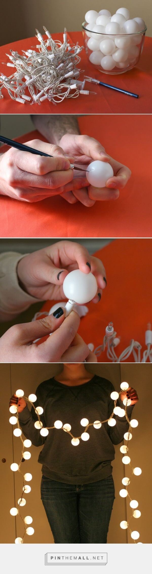 Make Your Own Ping-Pong Ball Party Lights