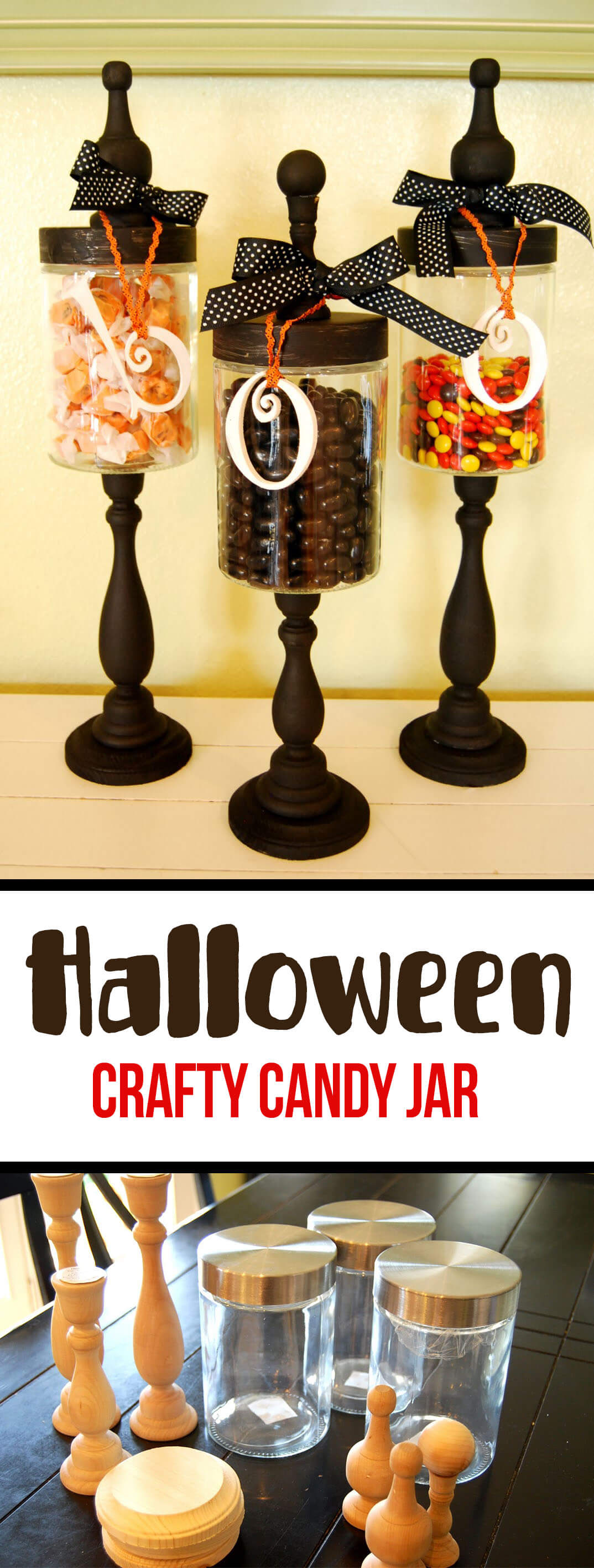 DIY Wicked Witch Storage Jars