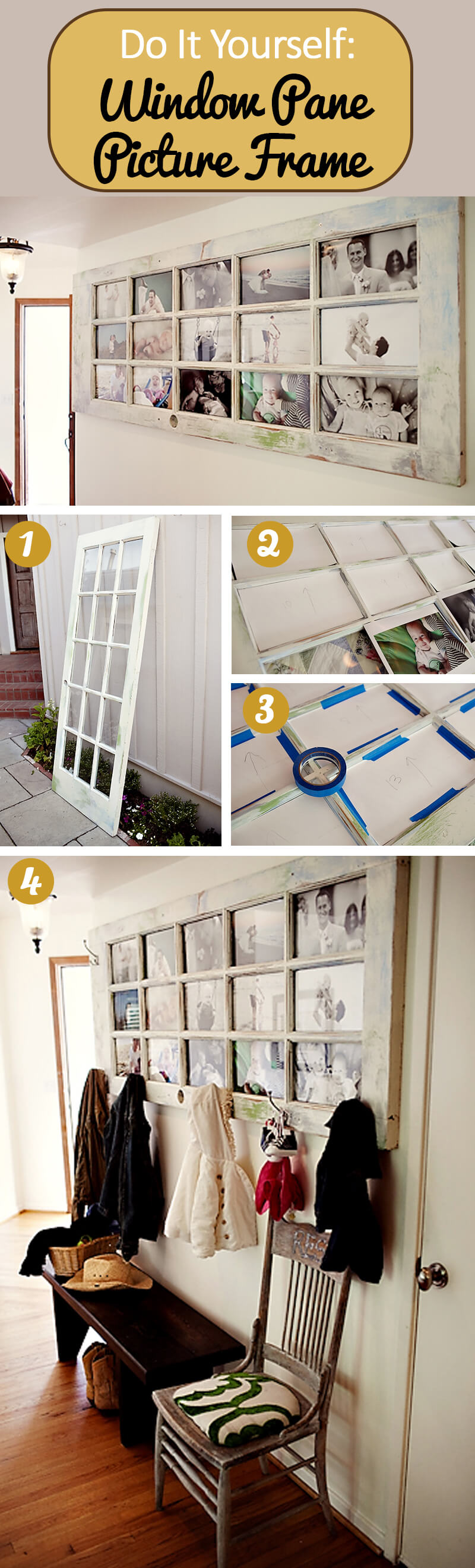 Old Doors Make the Best Picture Frames