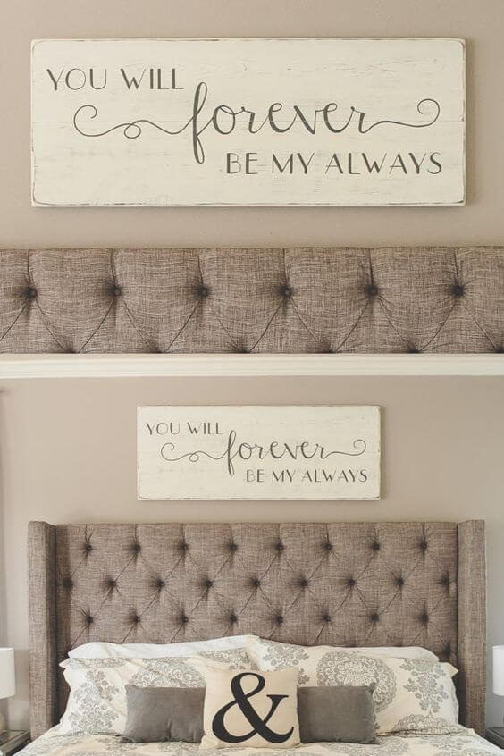 DIY Inspirational Quote Painting for Bedroom